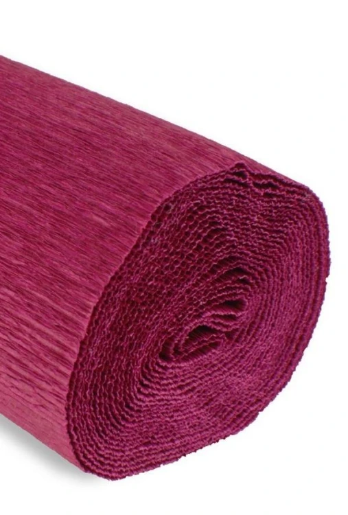 Krepina 50x250cm 180g bordowa, Alfa Pastello