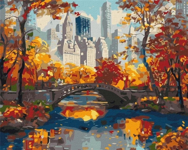 Malowanie po numerach - Złoty park 40x50cm, Ideyka