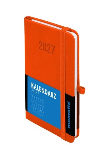 Kalendarz 2027 Memofix B6 TDW pomarańczowy