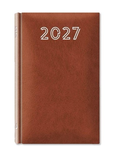 Terminarz 2027 B7 Standard brązowy