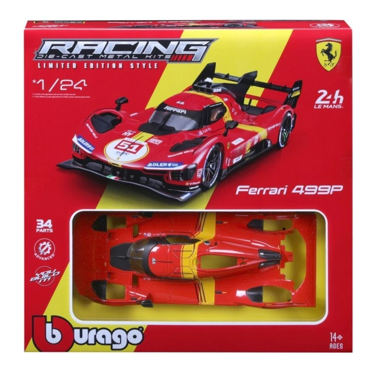Ferrari Racing Model Kit - 499P Lmh BW PB, BBurago