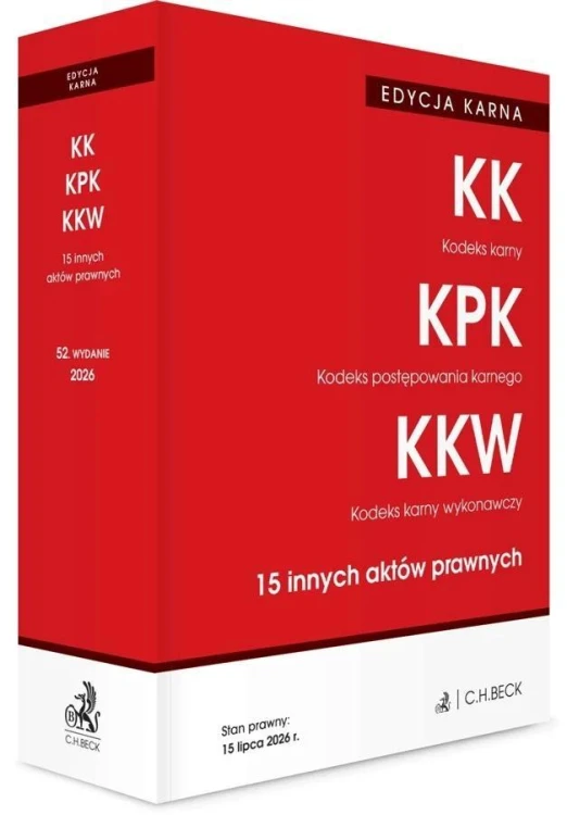 Edycja karna. Kodeks karny. Kodeks postępowania...