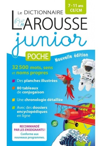 Le dictionnaire Larousse Junior poche 7/11 ans...