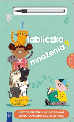 Tabliczka mnożenia z flamastrem suchościeralnym