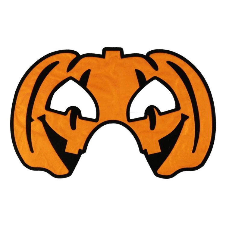 Maska na Halloween flokowana Dynia