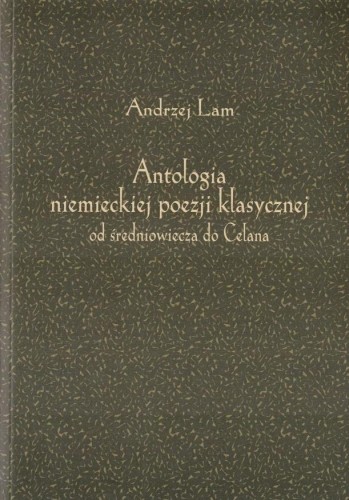 Antologia niemieckiej poezji klasycznej w.2