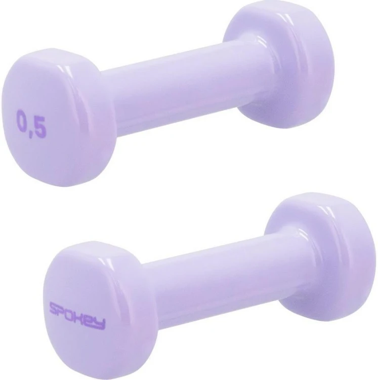Zestaw hantli winylowych 2x0,5kg Shape fiolet