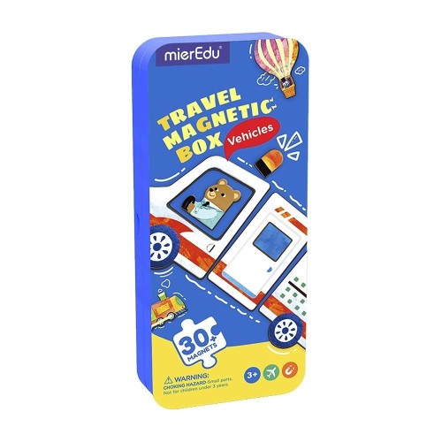 Puzzle magnetyczne Pojazdy, mierEdu