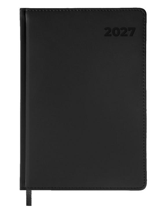 Terminarz 2027 A5 dzienny czarny