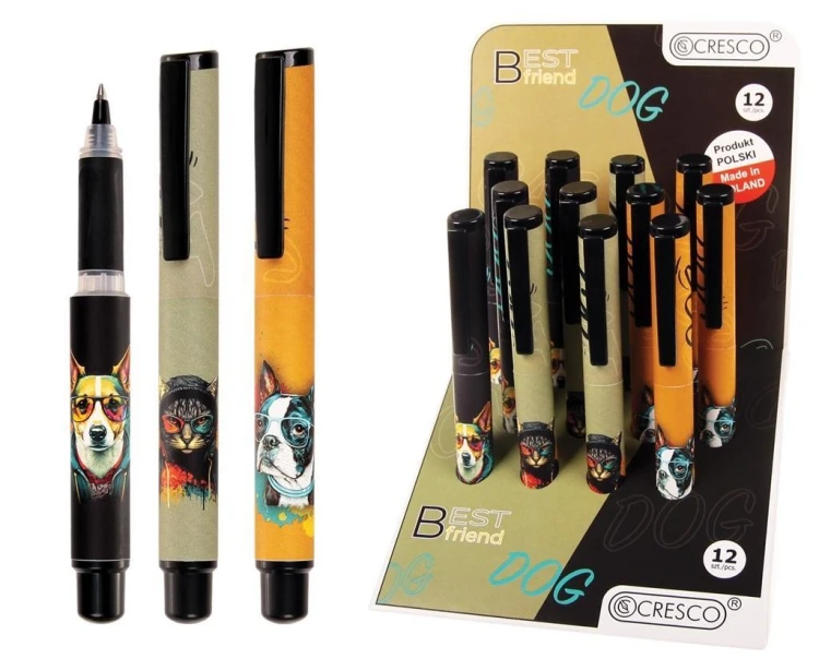 Pióro kulkowe na naboje Go Pen K (12szt), Cresco