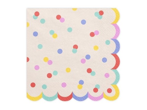 Serwetki Konfetti 33x33cm 20szt