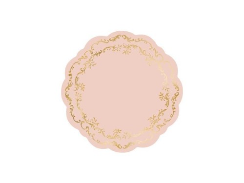 Podkładki pod talerze brudny róż 35cm 6szt