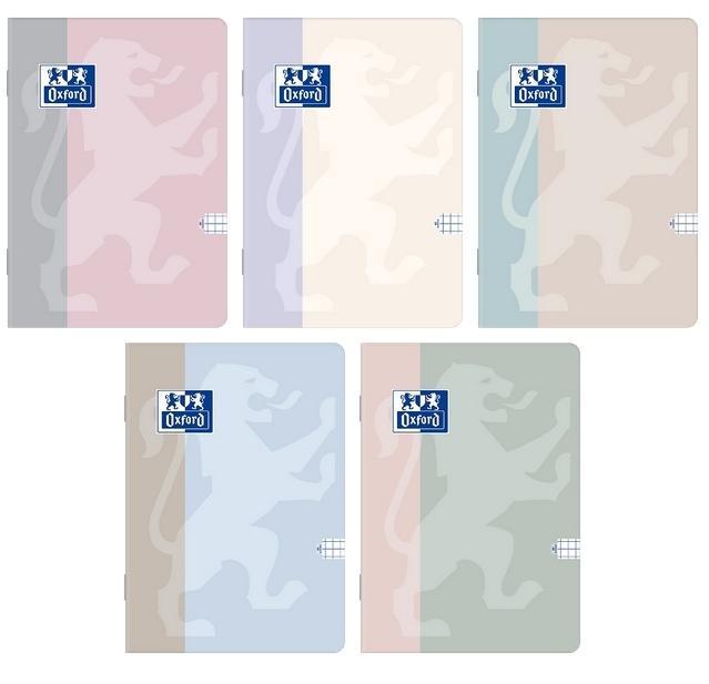 Zeszyt A5/60K kratka B-light (5szt) OXFORD, Oxford