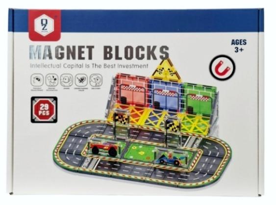 Klocki magnetyczne tor wyścigowy, SWEDE