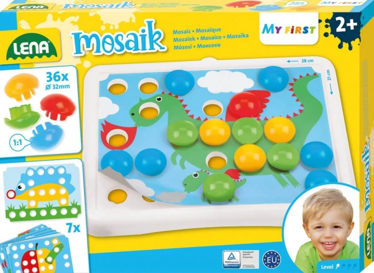 Mozaika guzikowa Pierwsze Zwierzątka, Lena