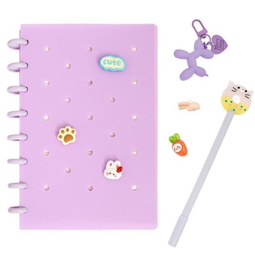 Zeszyt A5/80K linia z akcesoriami Pastel Purple