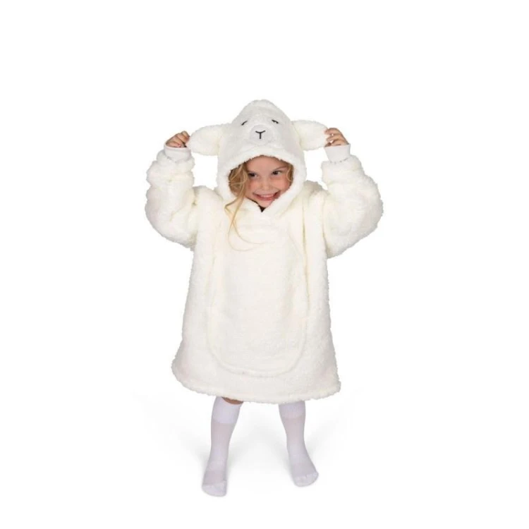 Bluza koc Oversize Owieczka dla dziecka 7-12 lat