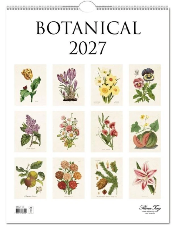 Kalendarz 2027 ścienny Botanika rośliny natura