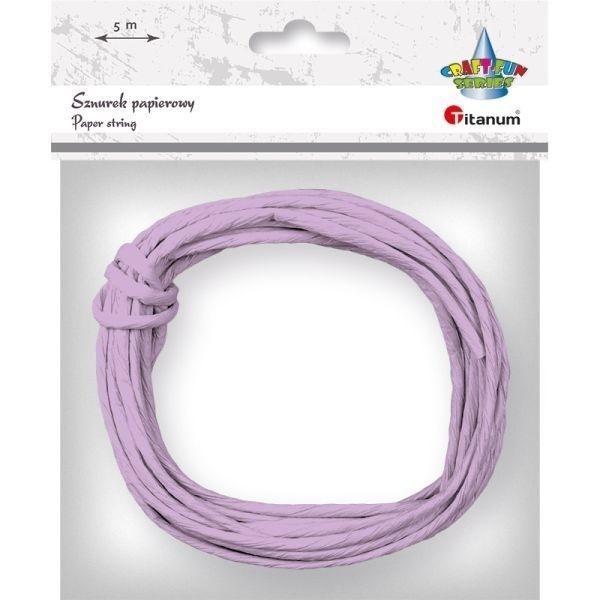 Sznurek papierowy 3,5mm 5m wrzosowy, Titanum
