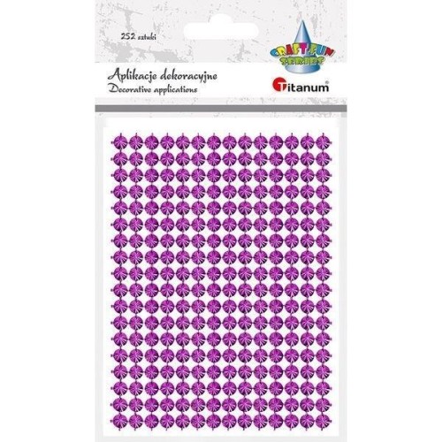Mata dekoracyjna z ćwiekami 130x95mm fiołkowa