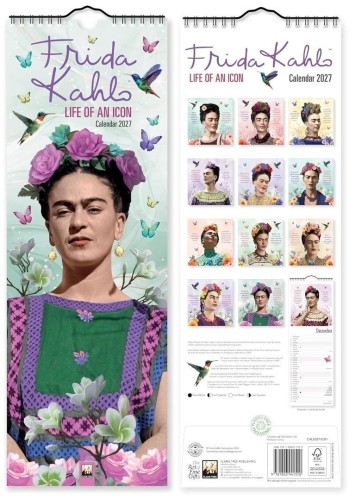 Kalendarz 2027 paskowy Frida Kahlo