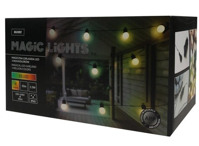 Magiczna girlanda 33 led 1mln kolorów 10m 230V