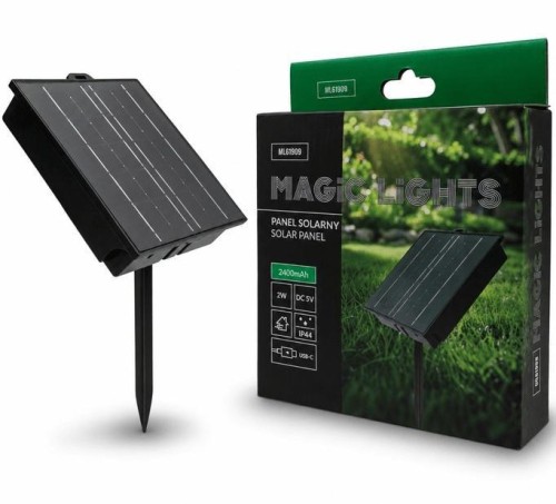 Magiczne lampki panel solarny 2400mAh 5V/2W USB