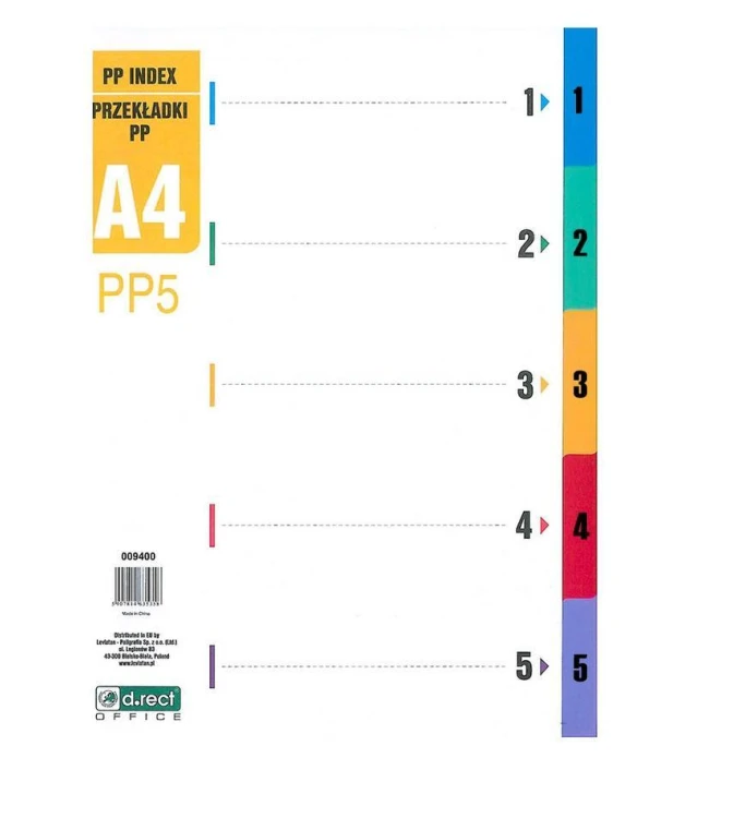 Przekładki PP 1-5 PP5 D.RECT, D.RECT