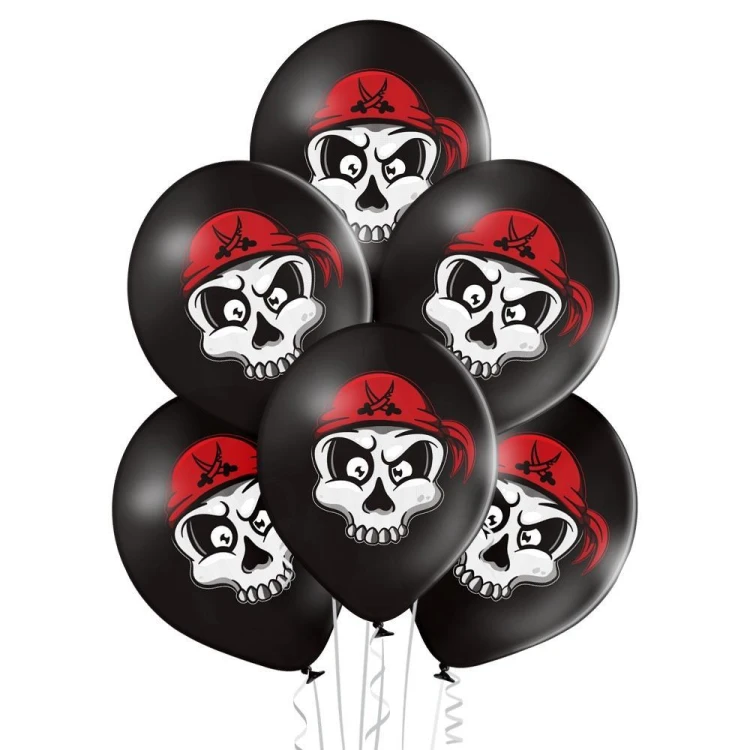 Balony piraci 30cm 6szt