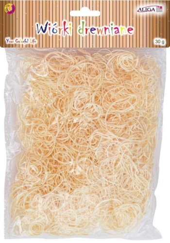 Wiórki drewniane naturalne krótkie 30g, Aliga