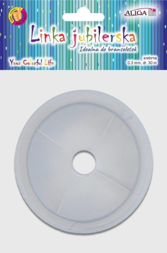 Linka jubilerska srebrna 0,3mmx30m, Aliga