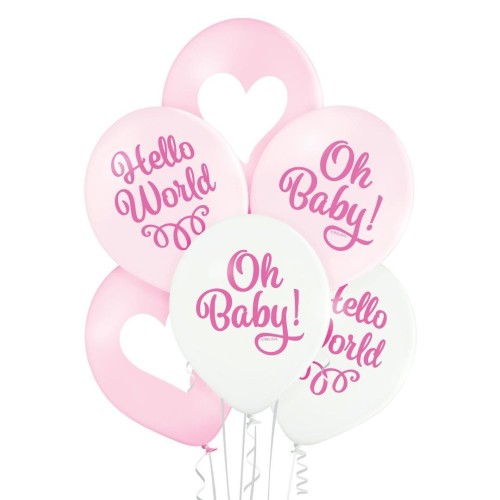 Balony dla dziewczynki 30cm 6szt