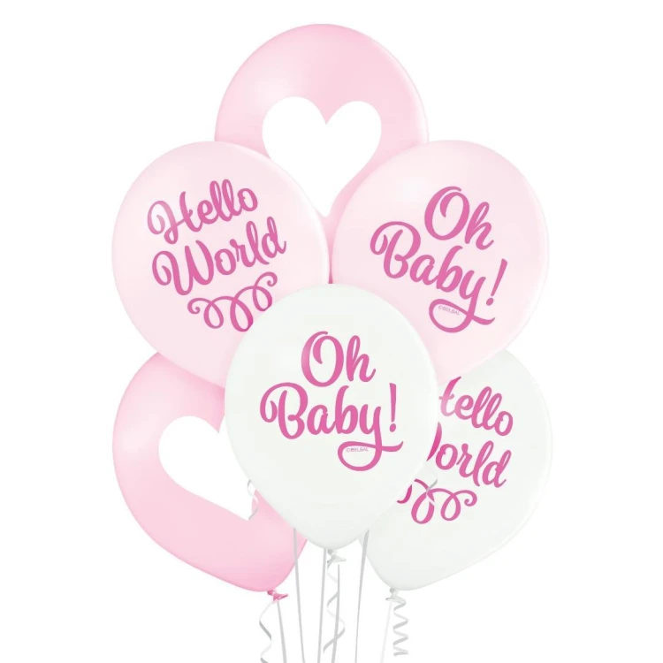 Balony dla dziewczynki 30cm 6szt
