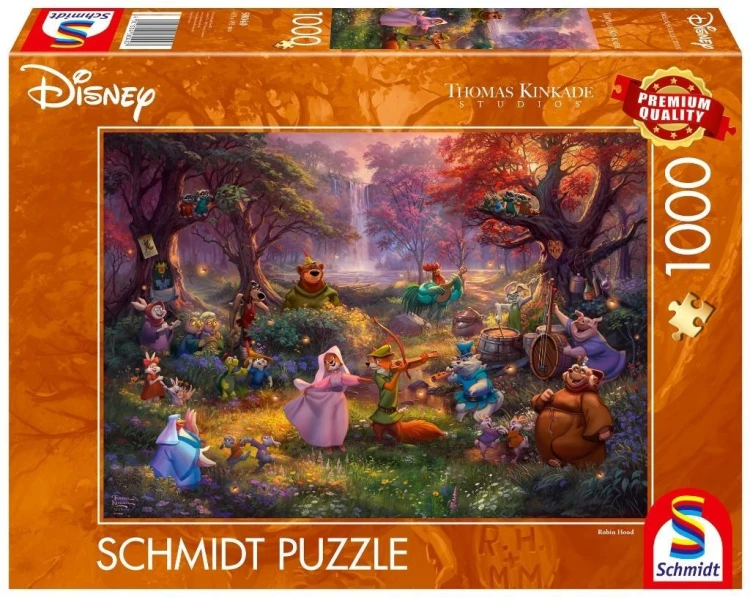 Puzzle PQ 1000 Thomas Kinkade Robin Hood Disney G3
