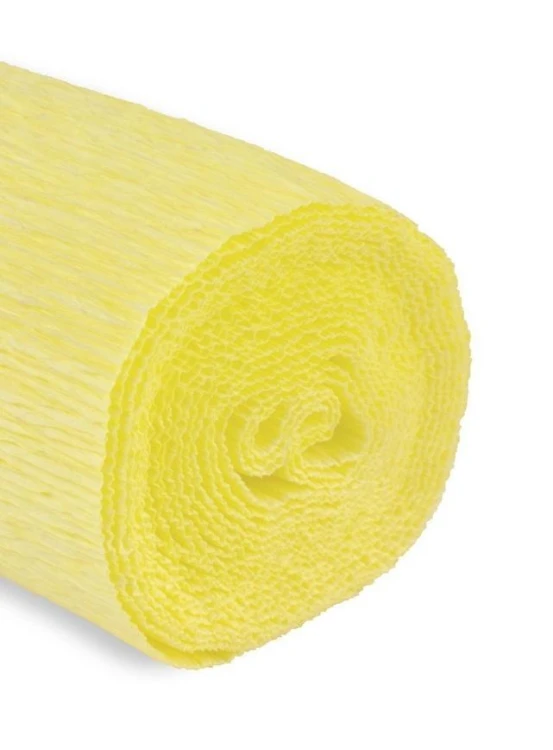 Krepina 50x250cm 180g żółta jasna, Alfa Pastello
