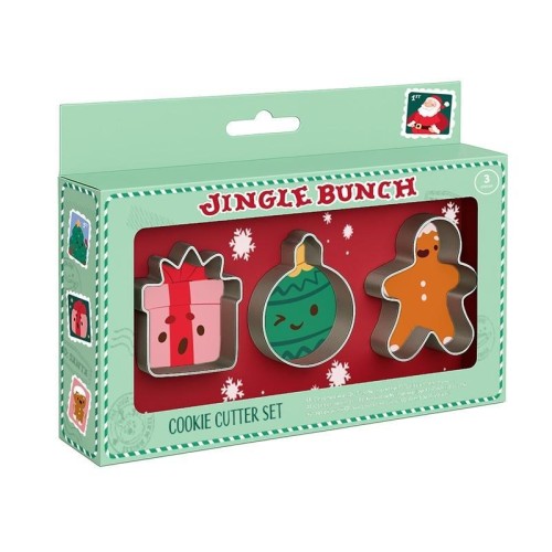Foremki do ciastek Jingle Bunch Christmas 3szt