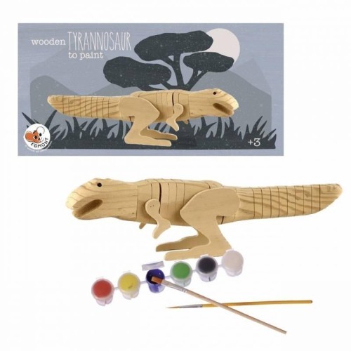 Drewniany Tyranosaurus do pomalowania, Egmont Toys