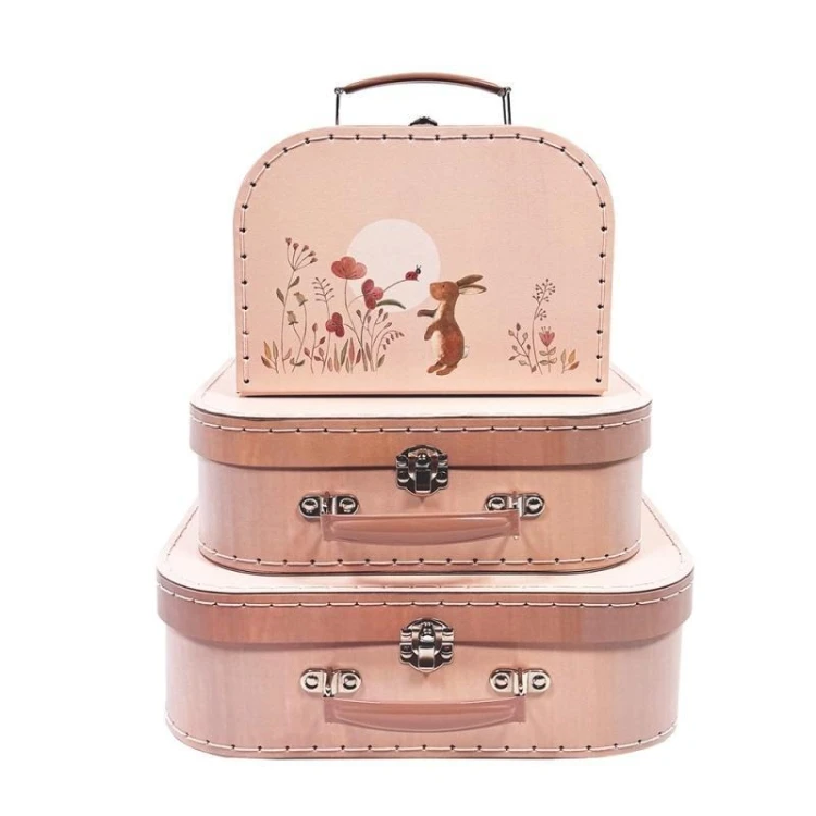 Walizki z grafiką z króliczkiem 3szt