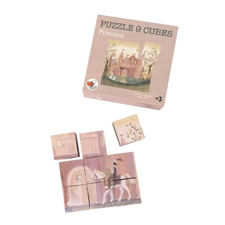 Puzzle - układanka sześciany - Księżniczki