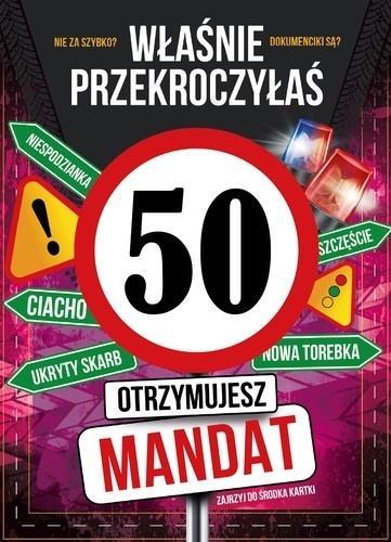 Karnet Urodziny 50