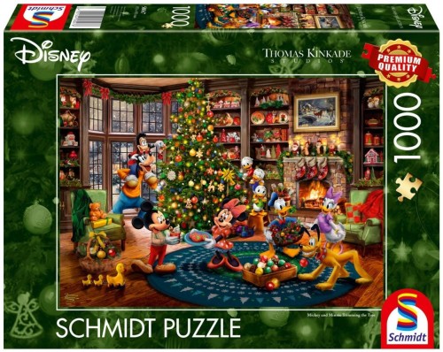 Puzzle PQ 1000 Myszka Miki & Minnie Choinka