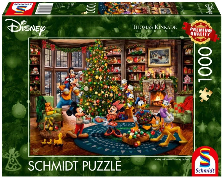 Puzzle PQ 1000 Myszka Miki & Minnie Choinka