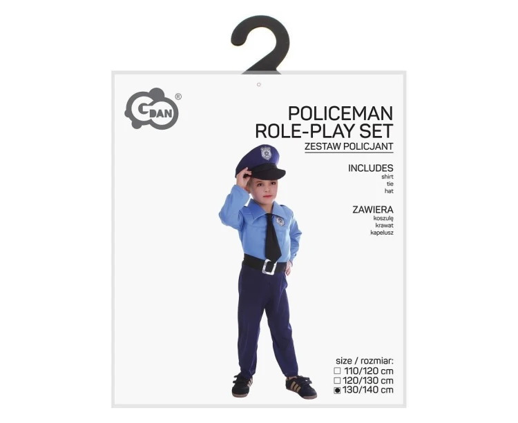 Strój dla dzieci Policjant 130/140cm