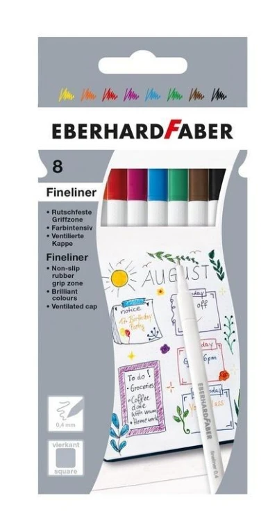 Cienkopisy 8 kolorów, Eberhard Faber