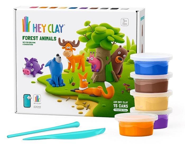 Hey Clay - Zwierzęta leśne + akcesoria, TM Toys