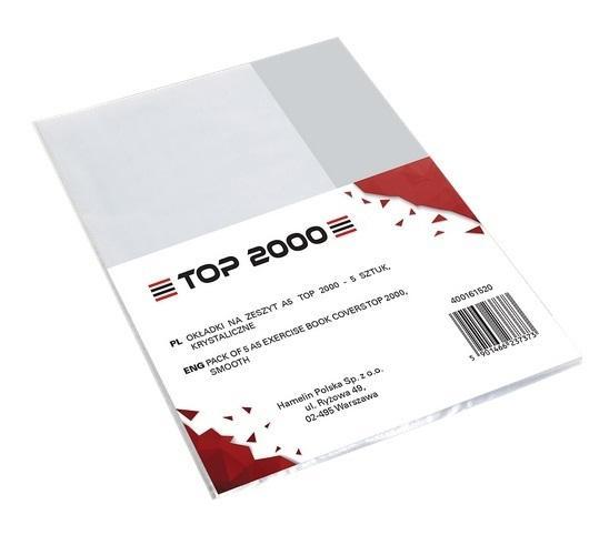 Okładka na zeszyt A5 PP krytaliczna (5szt) TOP2000