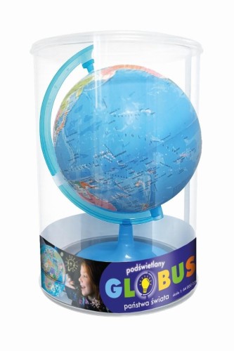 Globus polityczny podświetlany 20cm, Demart