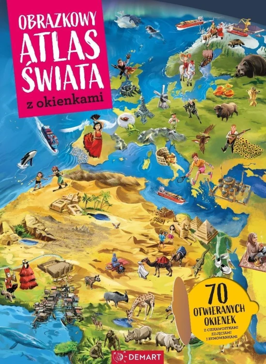 Obrazkowy Atlas świata z okienkami, praca zbiorowa