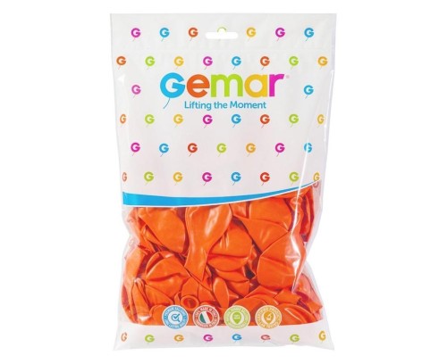 Balony Gemar pastel pomarańczowe 100szt