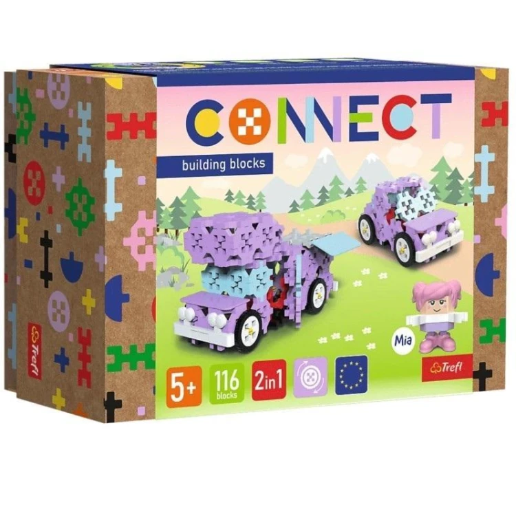 Klocki Connect - Kamper / Małe Auto S TREFL, Trefl